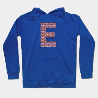 Monogram Letter E- geometric pattern Hoodie